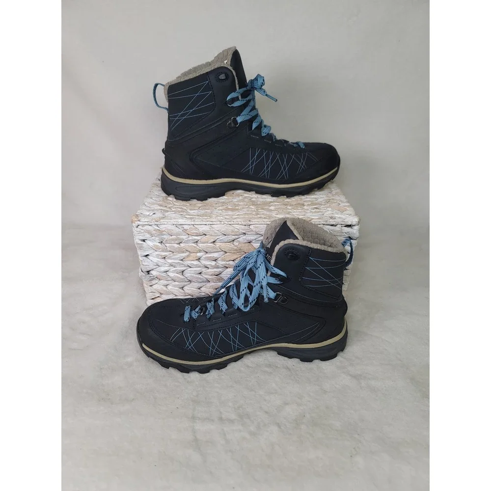 Vasque Coldspark UltraDry Winter Boots Gorpcore Black Blue 200g Thinsulate 8.5M